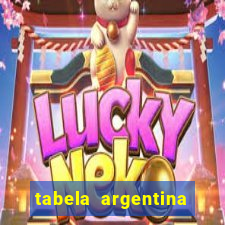 tabela argentina torneo betano